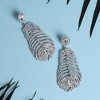 SOHI Women's Crystal Silver Party Drop Earrings - 2 of 4