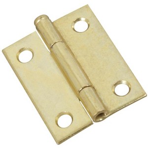 National Hardware 2 in. L Brass-Plated Door Hinge 1 pk - 1 of 1