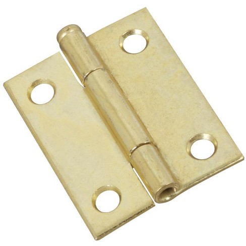 National Hardware 2 In. L Brass-plated Door Hinge 1 Pk : Target