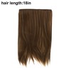 Unique Bargains Women's Straight Long Hair Hair Extensions High Temperature Fiber Mixed Light Brown 1 Pc - 3 of 3