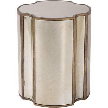Uttermost Harlow 20" Wide Mirrored Quatrefoil Accent Table