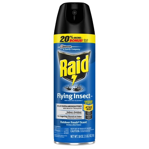 Raid Outdoor Fresh Flying Insect Killer Spray 7 - 18oz/1ct : Target