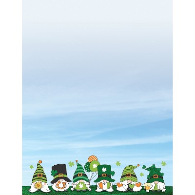 Great Papers Sky Party Irish Gnomes Everyday Letterhead Multicolored 50 Sheets/Pack (2025003)