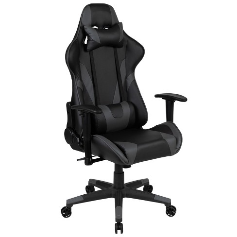 Height Adjustable Gaming Chair with Removable Lumbar & Headrest Pillow