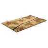 1'4" x 2'4" Pine Cones Indoor/Outdoor Coir Doormat Green/Brown - Entryways: Small, Durable, PVC-Backed - 2 of 4