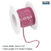 Unique Bargains DIY Bag Clothing Decoration Crystal Rhinestone Sew on Close Claw Chain Trim - 2 of 4