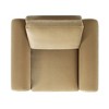 Mason 40" Arched Arm Chair, Camel Brown Beige Performance Velvet - 4 of 4