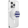 PopSockets Magnetic Cell Phone Grip & Stand with MagSafe Adapter Ring - Enamel Nautical Stripes - 2 of 4