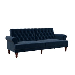 Upholstered Cassidy Futon Convertible Sofa Bed - Novogratz - 1 of 4