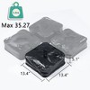Aoodor Umbrella Weight Bag 4-Piece Set - Water Fillable, Durable 250D PVC Fabric, Sturdy Connection - Black - 2 of 4
