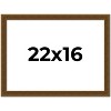PosterPalooza | Flat Gold Picture Frame - UV Acrylic, Backing Board, Hanging Hardware Included - 2 of 4