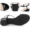 Perphy Women's Open Toe Chunky Heel Ankle Strap Slingback Sandals - 3 of 4