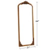 PexFix Rustic Arched Solid Wood Framed DIY Carved Full Length Mirror - 4 of 4