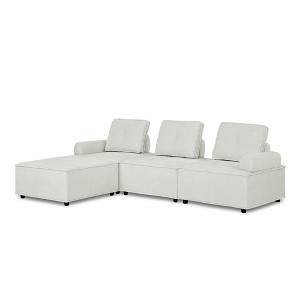 NicBex Modern Upholstered Modular Sectional Sofa Large L-Shaped Comfy Sofa with Soft Cushion for Living Room,Apartment - 1 of 4