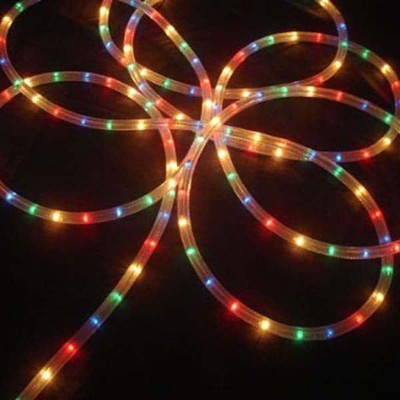 J. Hofert Co Commercial Grade Christmas Rope Light Set White Cord - Multi-Color
