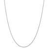 Black Bow Jewelry 0.75mm, 14k White Gold, Cable Chain Necklace - 3 of 4