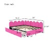 Twin/Full Size Velvet Upholstered Daybed with 2 Drawers and Soft Fabric Headboard - ModernLuxe - 3 of 4