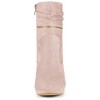 Allegra K Women's Round Toe Ankle Zip Platform High Heel Mid Calf Boots - 3 of 4