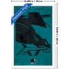 Trends International NHL San Jose Sharks - Logo 25 Framed Wall Poster Prints - 3 of 4
