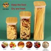 6-Pack 33OZ Airtight Glass Food Storage Containers with Bamboo Lids, Rectangle - 3 of 4