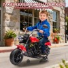 Jojoka 12V Kids Ride On Motorcycle, 3-Wheel Electric Bike with Training Wheels, Music, One-Button Start, Reverse, USB & Headlight - 3 of 4