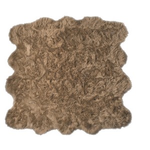 Luxe Gordon Faux Sheepskin Octo Rug | 6'x6' - 1 of 4