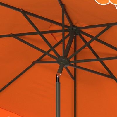 9-Foot Orange Aluminum Auto-Tilt Beach Patio Umbrella