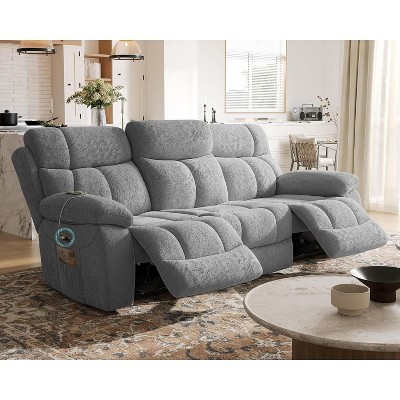 AMERLIFE Power Reclining Sofa with USB Charging Port & One-Touch Lock