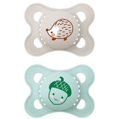 MAM Matte Original Deco Pacifier - 0-6 Months - 2pc