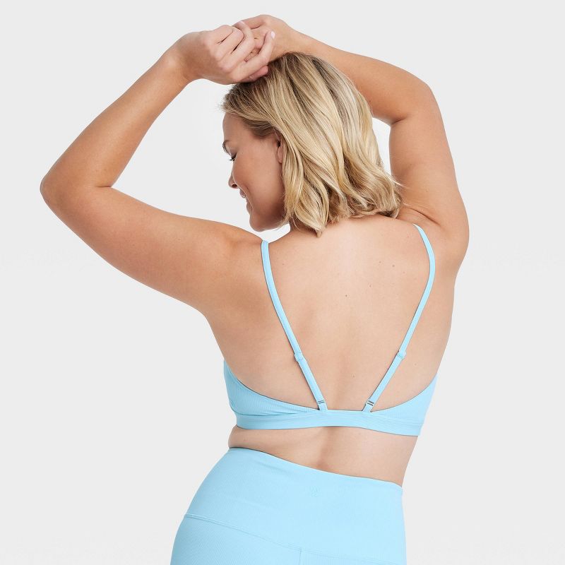 Women's Light Support Rib Triangle Bra - All In Motion™, 5 of 10