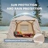 ORRD 11m² Inflatable Camping Tent 4 Season, Blow Up Tent with Hand Pump, Hot Tent with Stove Jack for 4/6/8 Person Glamping - 3 of 4