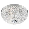 CWI Lighting Globe 3 Light Bowl Flush Mount With Chrome Finish - 3 of 4