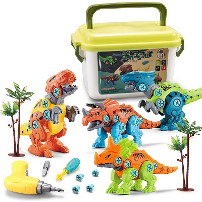 iMountek "Take Apart Dinosaur Toys with Electric Drill, DIY Construction Building Blocks for Kids 3-7" MultiColor