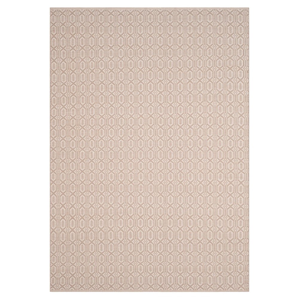 Ivory/Gray Geometric Flatweave Woven Area Rug 6'x9' - Safavieh