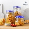 Bormioli Rocco Fido Jar with Blue Lid, Made of Premium Quality Italian Glass, Airtight Seal with Gasket - 3 of 4