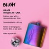 Blush Iridescent Stainless Steel Gifts for Women, Hidden Alcohol Barware, 6 oz, Rainbow, Set of 1, Mirage Flask - 2 of 4
