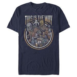 Men's Star Wars The Mandalorian Group Shot This Is The Way T-Shirt - 1 of 4