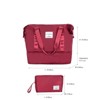 SEVOBAL Luggage 5 Piece Set with Spinner Wheels TSA Lock Travel Bags for Smooth and Secure Journeys, Red, 19.5"*12"*30.5" - 4 of 4