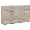 HomeStock Belmont 8 Drawer Double Dresser, Beige - 4 of 4