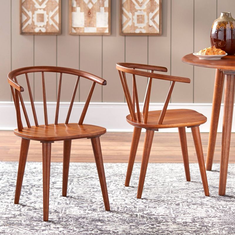 Set of 2 Florence Contemporary Windsor Dining Chairs - Buylateral, 3 of 11