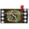 Wreath Monogram Letter S Mailbox Cover Everyday Standard Briarwood Lane - 3 of 3