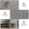 Dresser for Bedroom with 7 Drawers, 54" Wide Modern Chest of Drawers with Metal Handle, Wood Drawer Organizer for Bedroom, Living Room, Hallway - 3 of 4