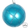 Vickerman Candy Glitter Net Ball Ornament - 3 of 3