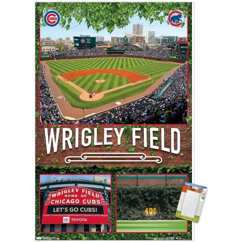 Trends International Mlb Chicago Cubs - Wrigley Field 19 Unframed Wall  Poster Print White Mounts Bundle 14.725 X 22.375 : Target