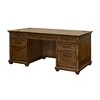 Martin Furniture Porter Traditional Wood Double Pedestal Executive Desk Brown: No Assembly, 68.5" Width, All Purpose Drawer - 2 of 4