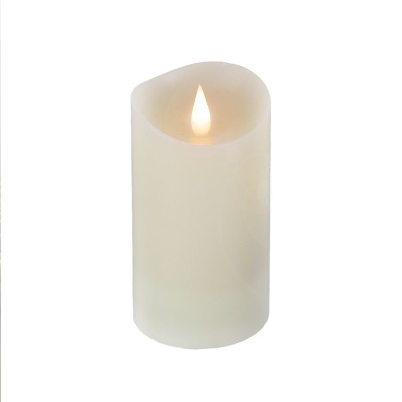 7" HGTV LED Real Motion Flameless Ivory Candle Warm White Lights - National Tree Company, 1 of 6