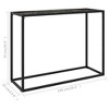 vidaXL Console Table Black Tempered Glass 39.4 in x 13.8 in x 29.5 in - 4 of 4