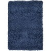 Unique Loom Solid Shag Solid Indoor Woven Area Rug - 2 of 4