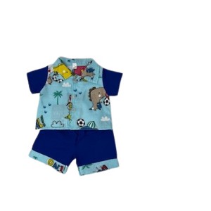 Doll Clothes Superstore Handmade Soccer Print Outfit For 14-15 Inch Baby Dolls - 1 of 4