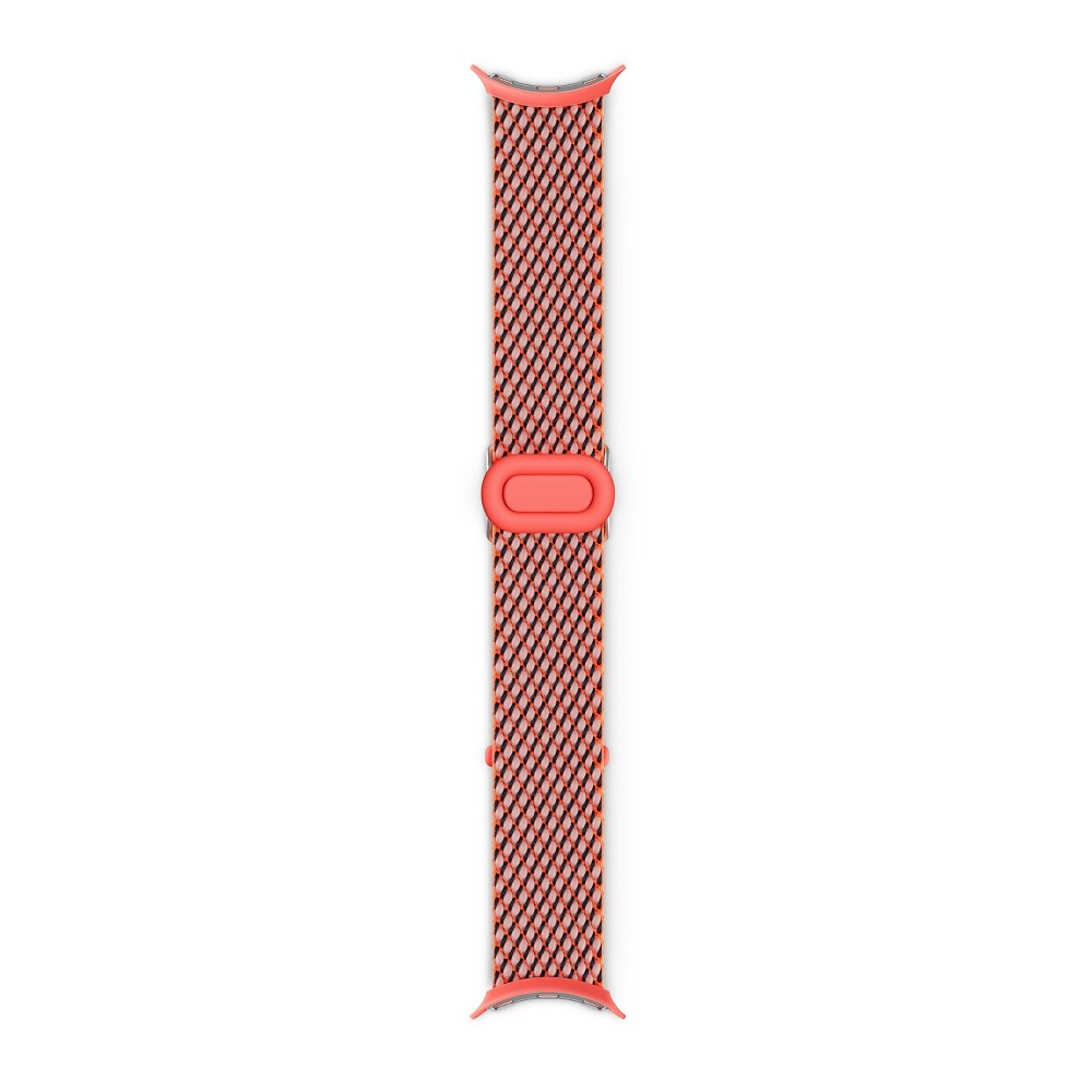 Photos - Wrist Watch Google Watch Woven Band - Coral 